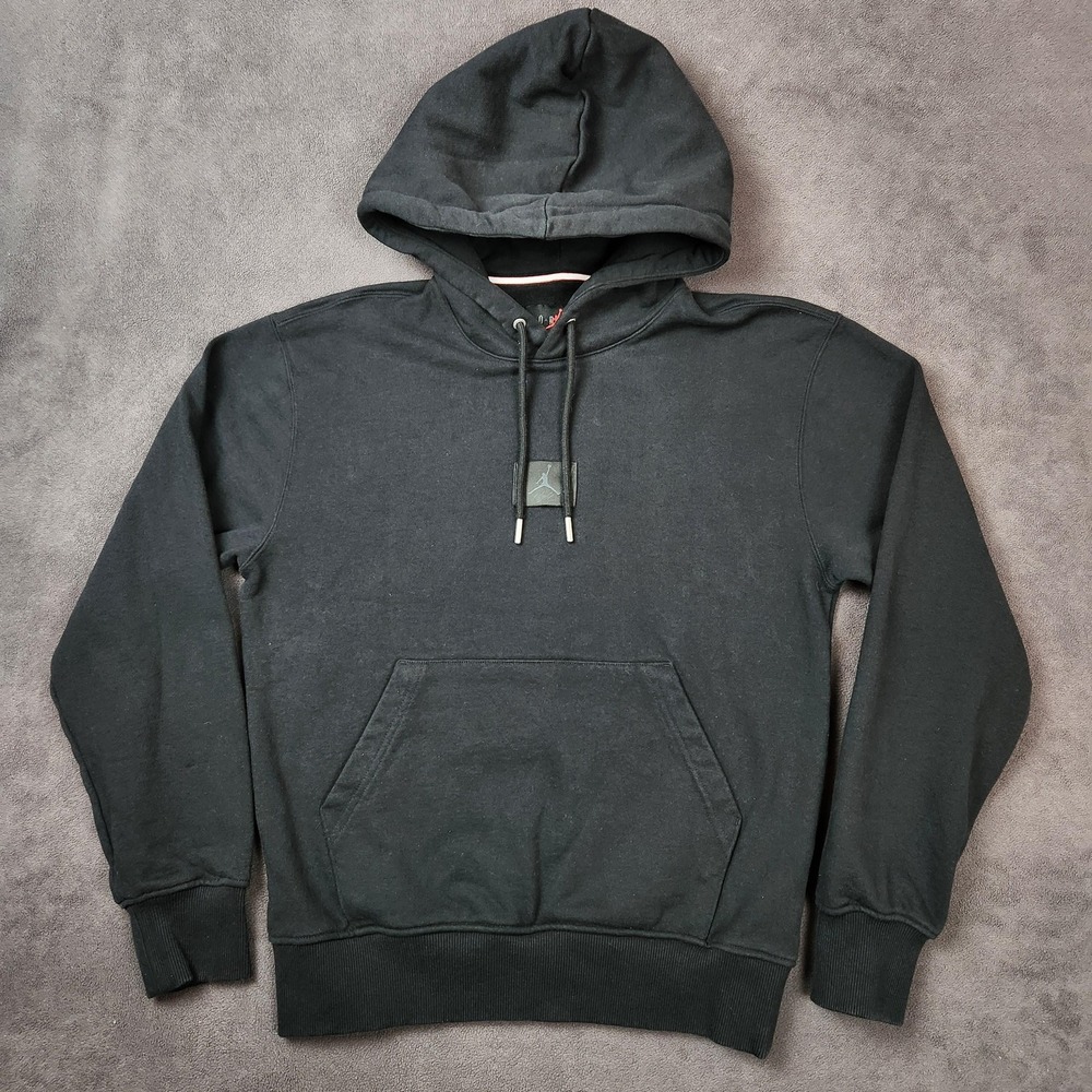 Nike Jordan Flight Hoodie Mens XS‎ Black Fleece Pullover Sweatshirt FV7247-010